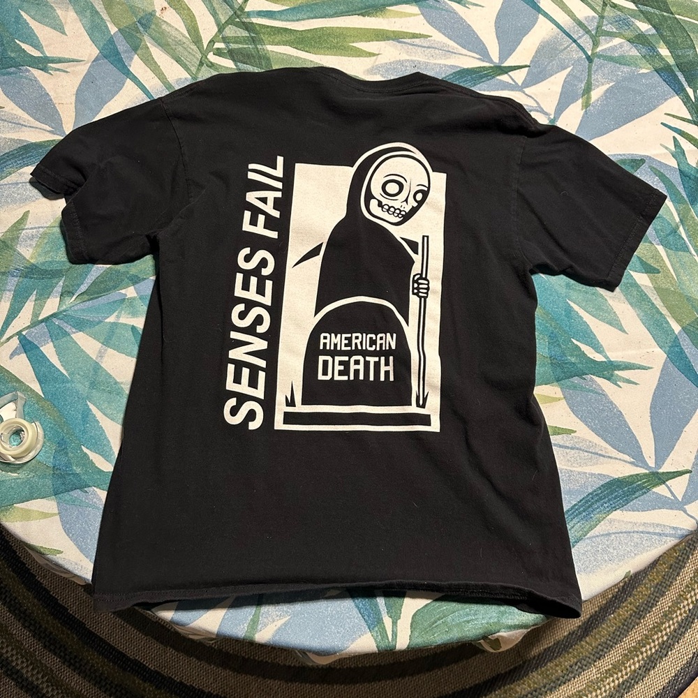 Mens Senses Fail T Shirt American Death